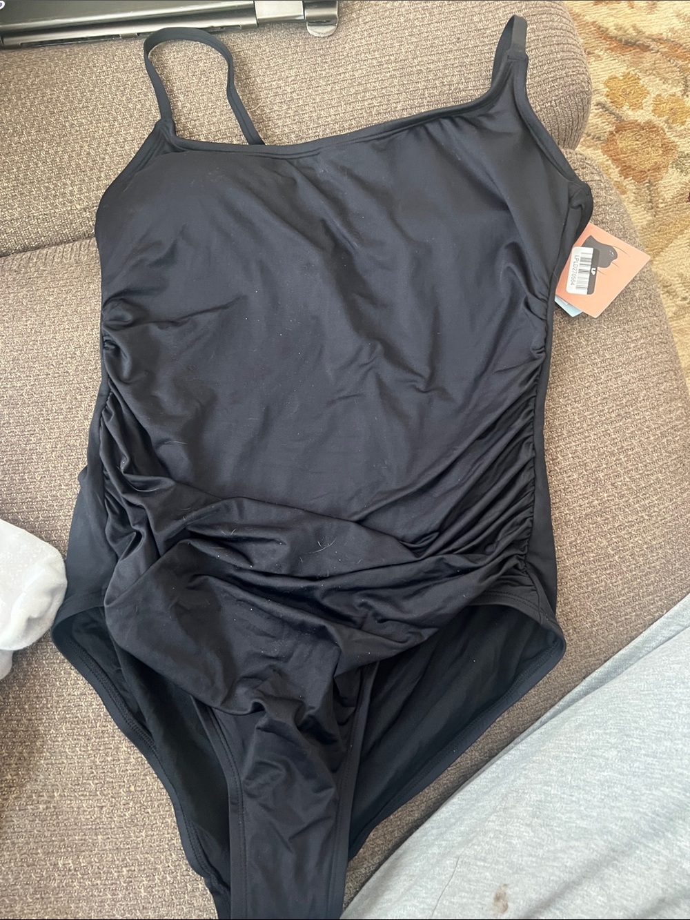 Shade & Shore Black One-Piece Swimsuit Black size XL